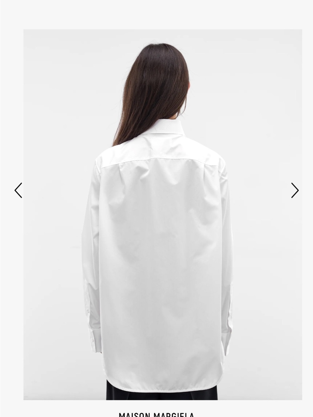 MAISON MARGIELA WHITE V-NECK COLLAR SHIRT - Picture 5 of 9